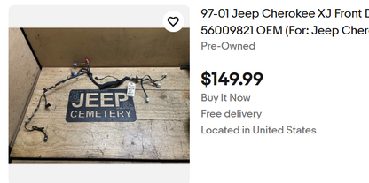 Power Door Wiring Harness - 1997-2001 - Jeep Cherokee XJ