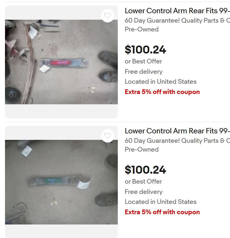 Lower Control Arms - Front - OEM - Jeep WJ - UPGRADE!