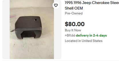 Steering Column Cover / Surround 95-96 Jeep Cherokee XJ & 93-98 ZJ