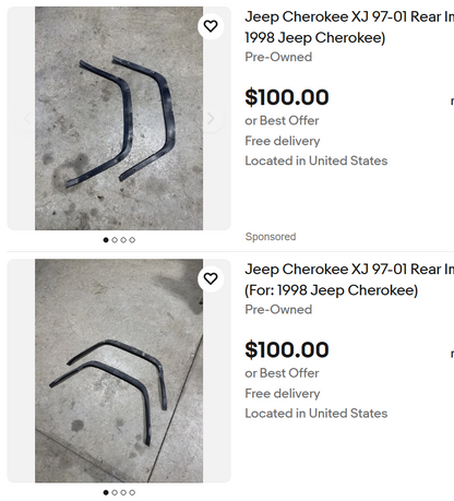 Rear Inner Fender Covers - Jeep Cherokee XJ - Pair